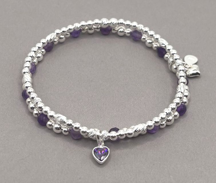 February Birthstone Stack