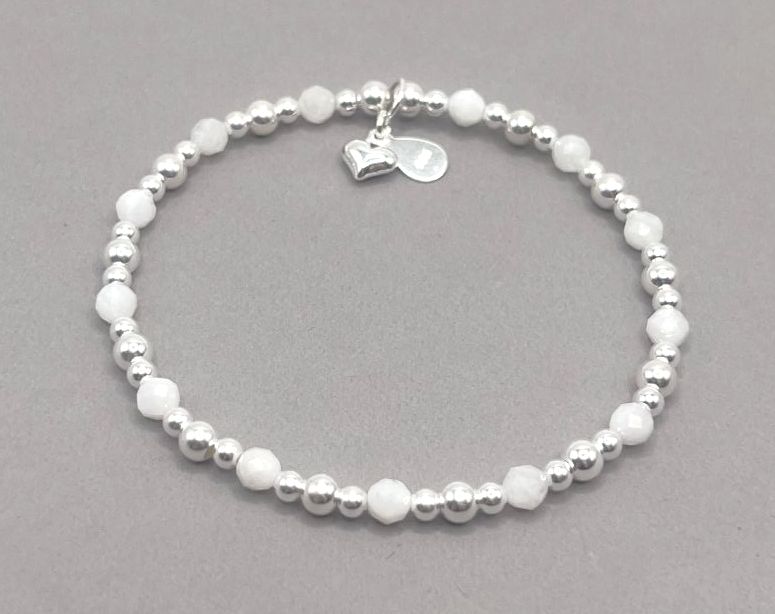 June Birthstone Stacking Bracelet