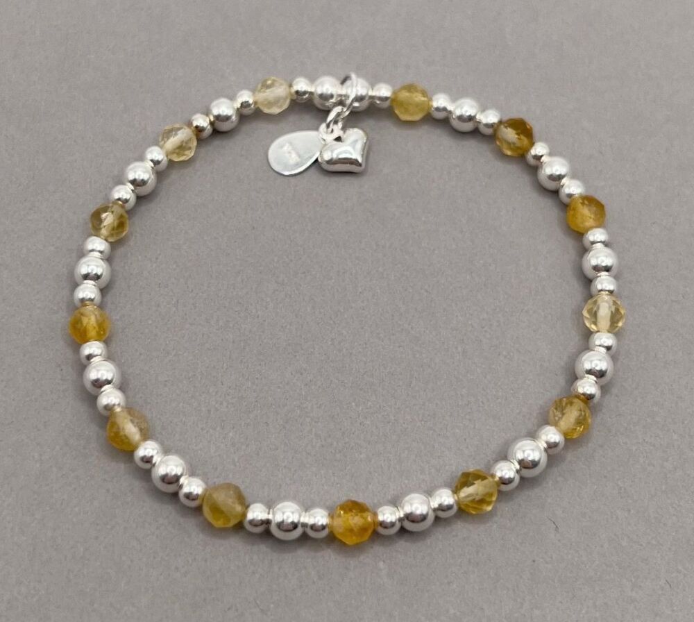 November Birthstone Stacking Bracelet