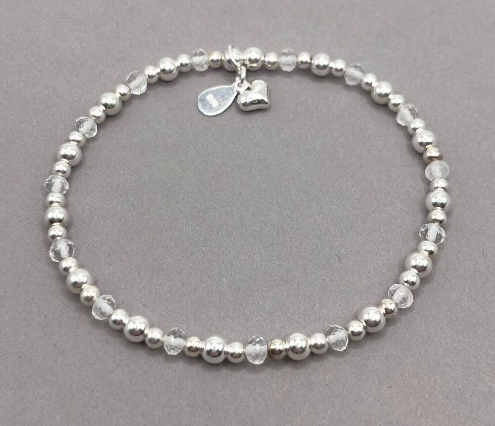 April Birthstone Stacking Bracelet