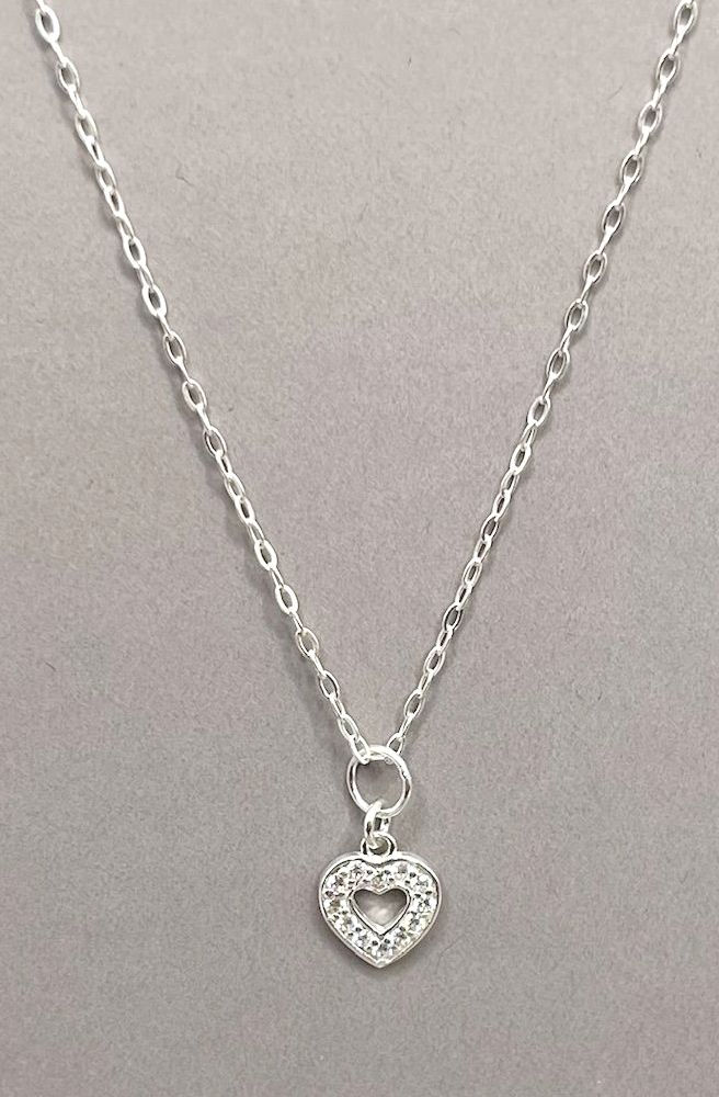 Czech Crystal open Heart Necklace