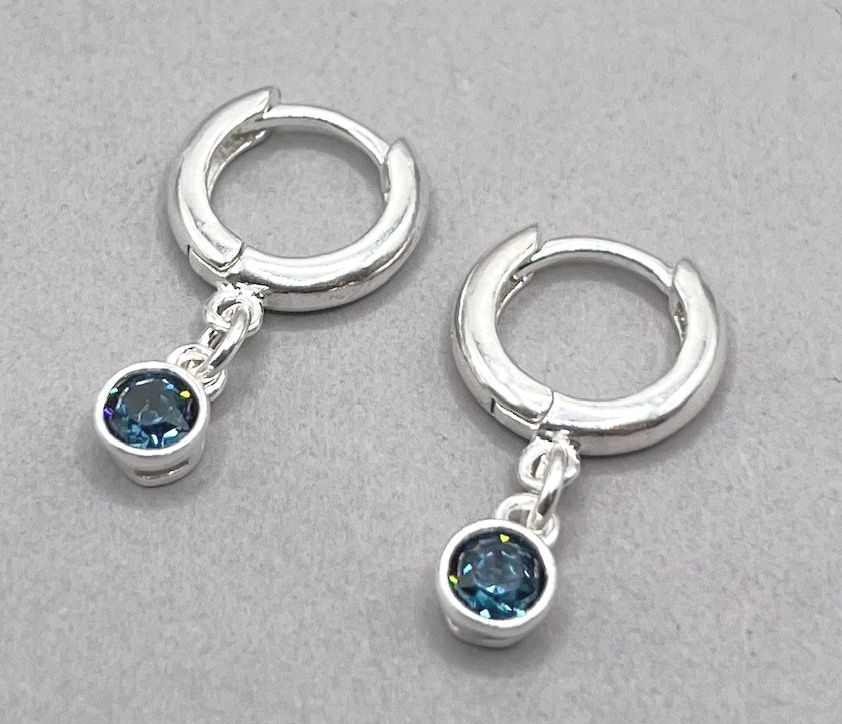 December Birthsone Huggies