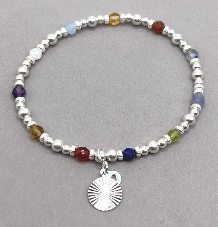 Sunburst Chunky Charm Bracelet