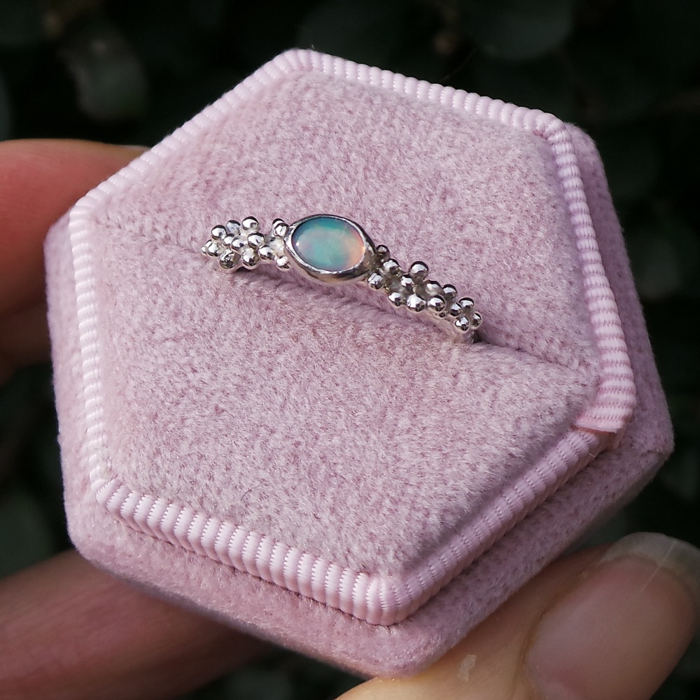 Dotty Opal Ring