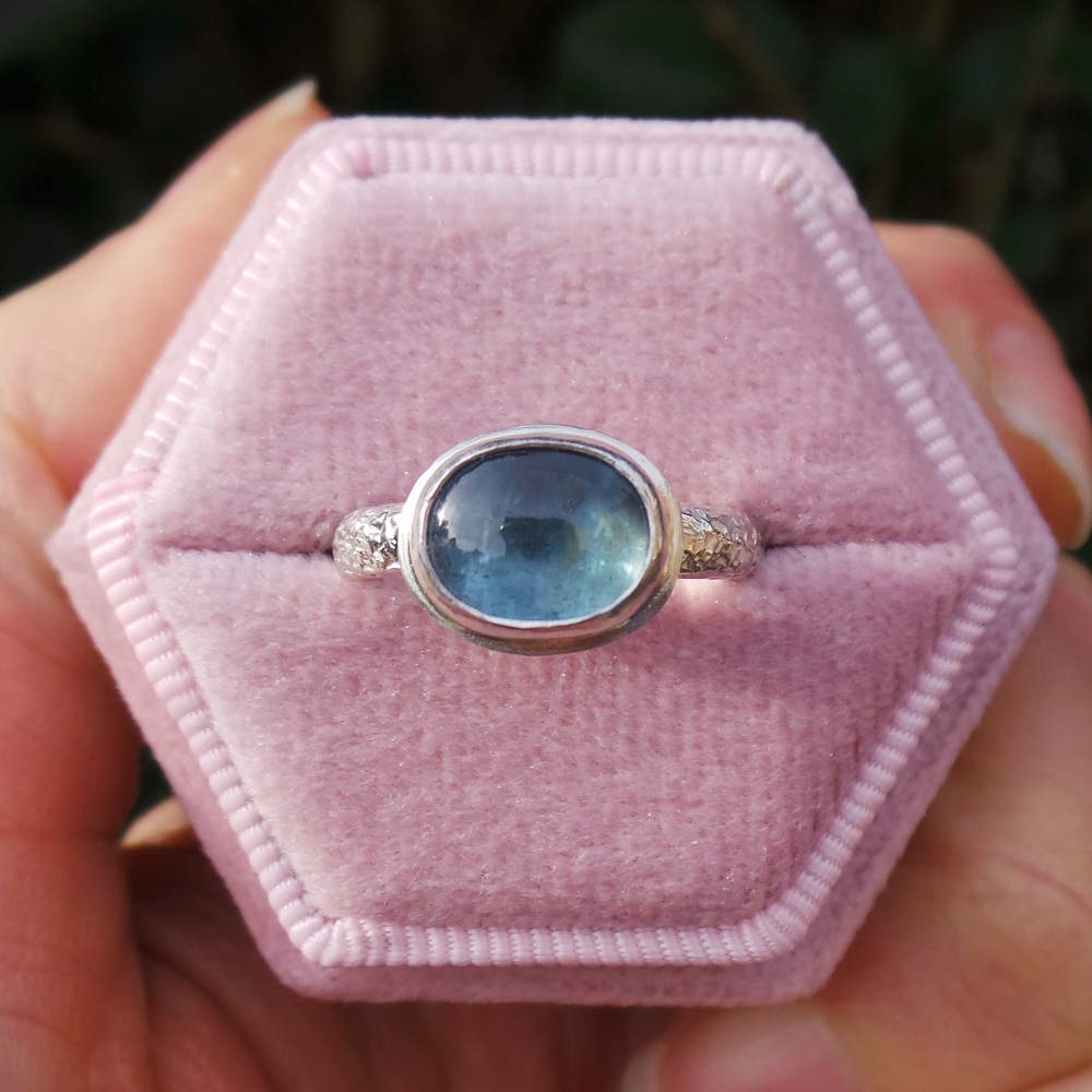 One of a Kind Aquamarine Ring