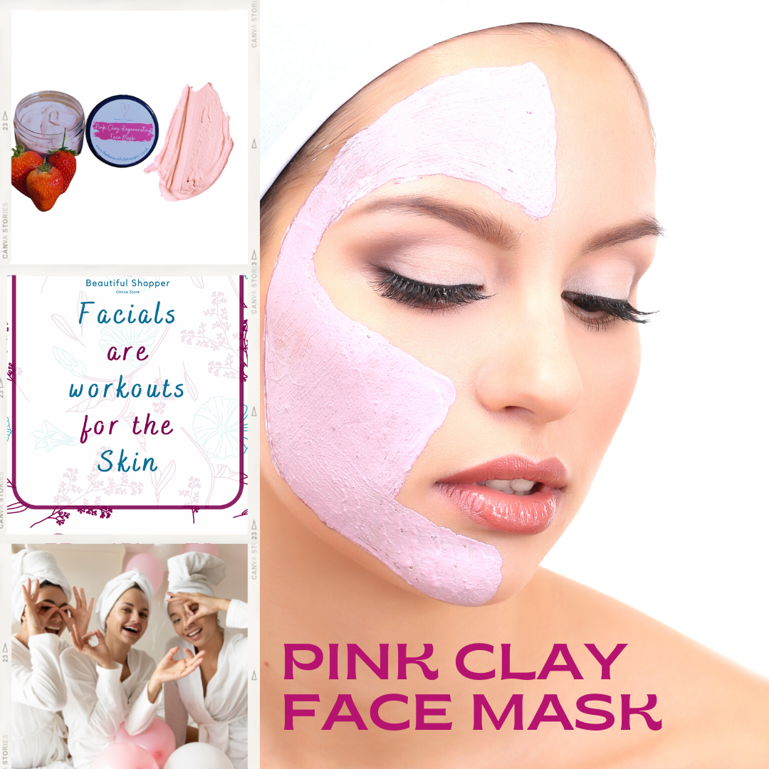 Pink Clay Face Mask - The Beautiful Shopper