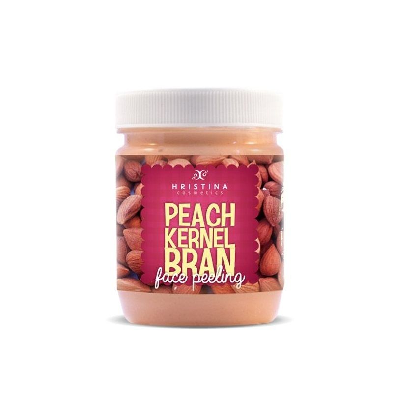 Peach  Kernel Bran Face Scrub - Hristina Cosmetics