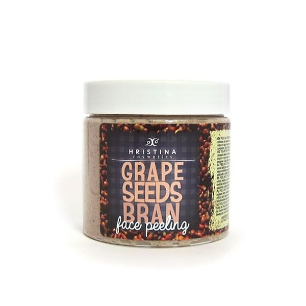 Grape Seeds Bran Face Scrub - Hristina Cosmetics