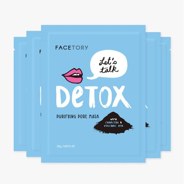 Let's Talk Detox Charcoal Sheet Mask - Purifying - Facetory