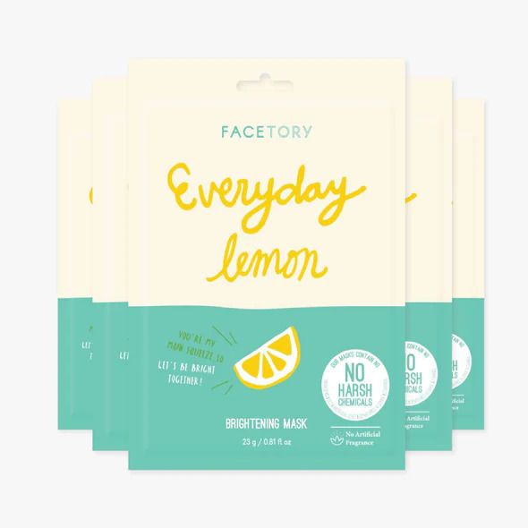 Everyday Lemon Brightening Sheet Mask - Facetory