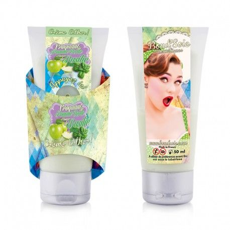 Crisp Green Apple and Basil Mousse Esther Face Cream - Boud'Soie Cosmetiques