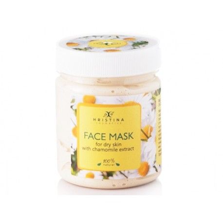 Face Mask with Chamomile - for Dry & Sensitive Skin 200 ml - Hristina Cosmetics