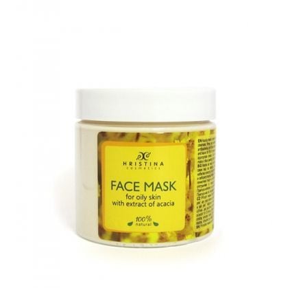 Face Mask with Acacia Extract - for Oily Skin. 200 ml – Hristina Cosmetics