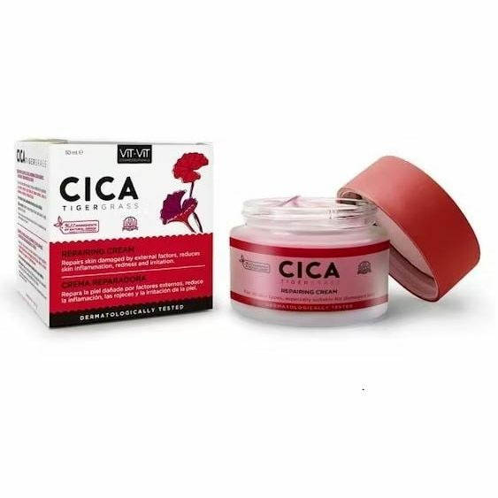 Face Cream Cica Tigergrass, 50 ml - with Centella Asiatica, Repairing - Diet Esthetic