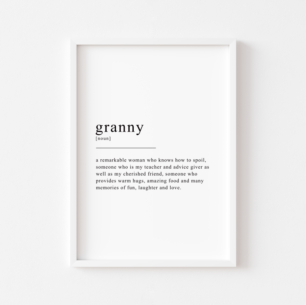 granny-definition-print