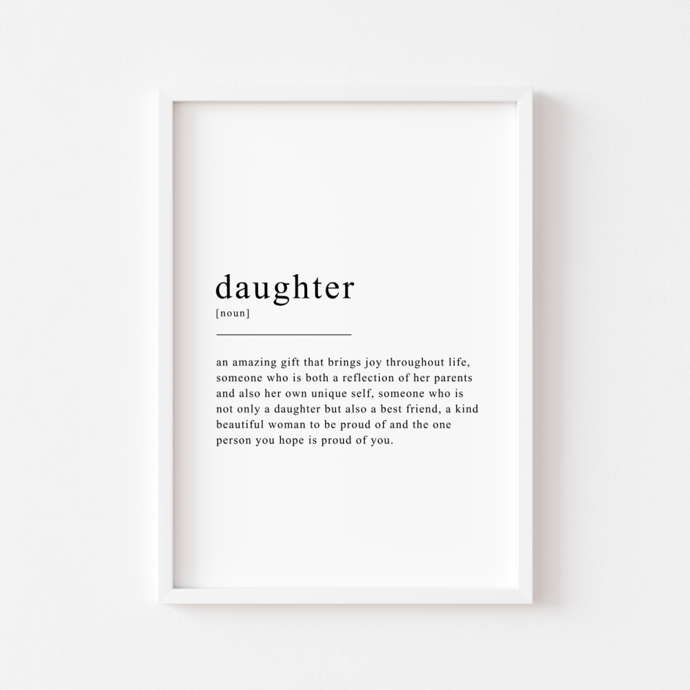 Daughter Definition Print daughter-definition-print
