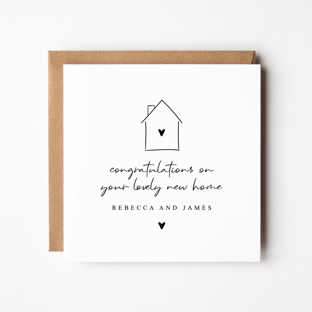 Personalised Congratulations On Your New Home House Card