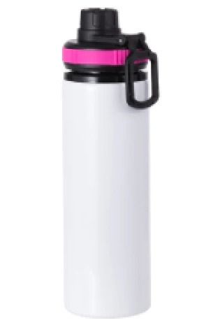 Pink 850ml flip lid water bottle