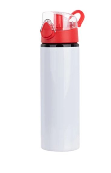 Red 750ml flip lid water bottle