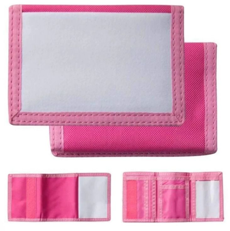 Pink velcro wallet