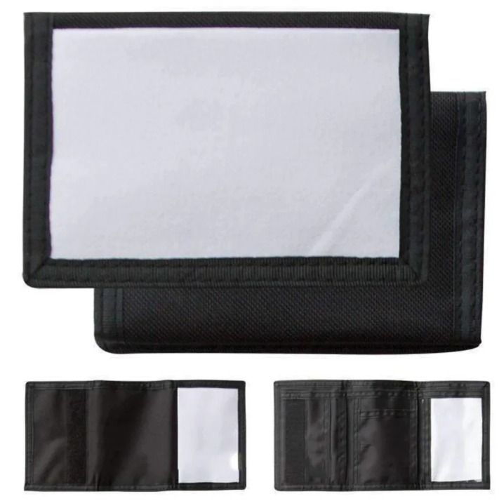 Black velcro wallet