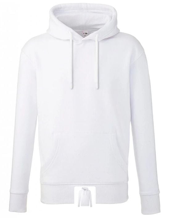 White hoody 100% polyester