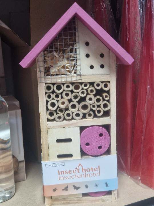 Pink insect hotel