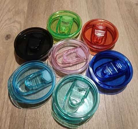 Coloured plastic tumbler lids for 20oz 15oz 12oz