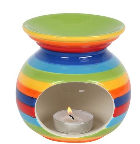 Rainbow stripe burner