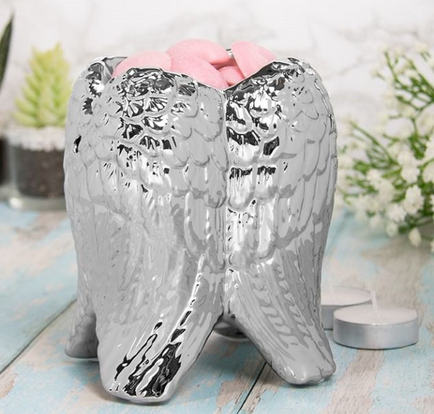 silver angel wing warmer