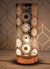 sparkle touch sensitive aroma lamp - rose gold 24cm