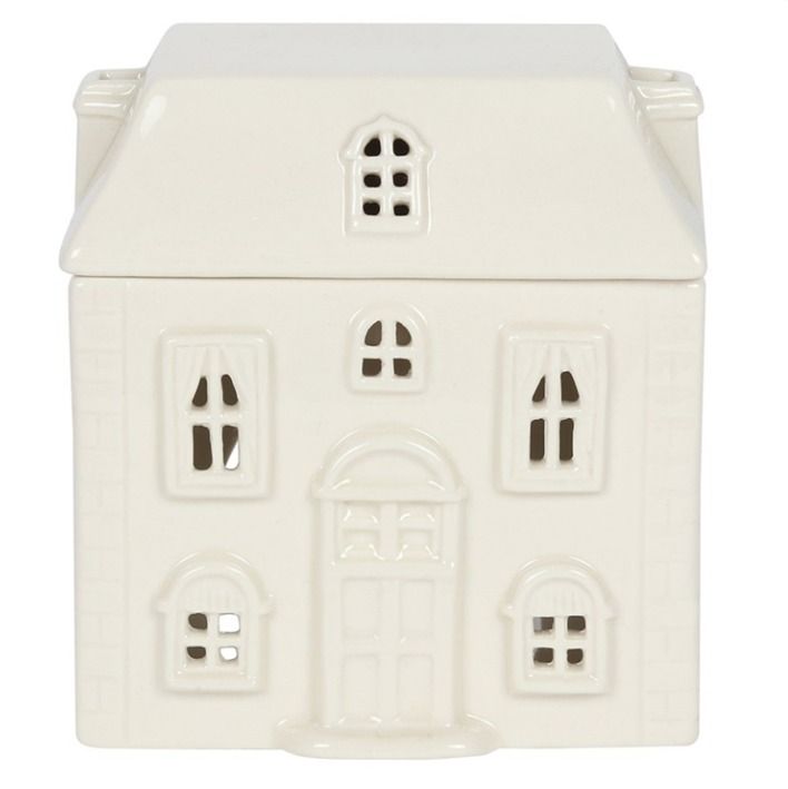 White ceramic house burner