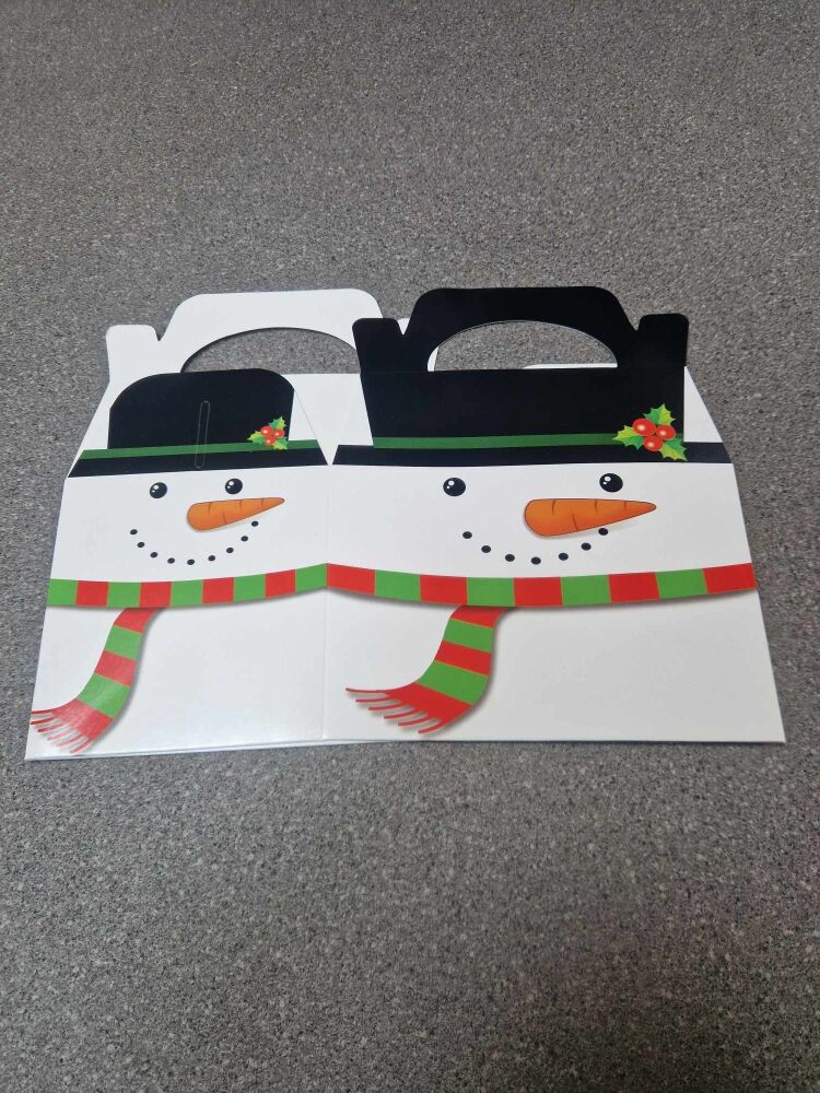 Snowman xmas box (happy meal style)