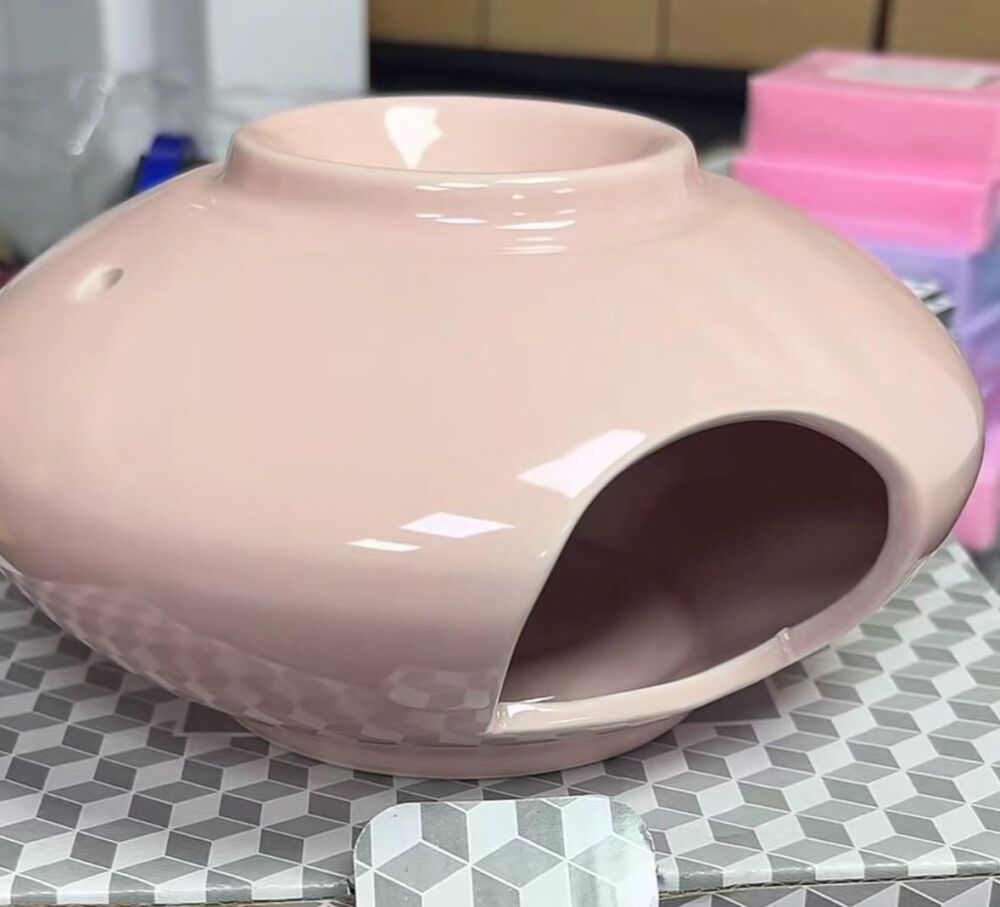 pink saucer style burner