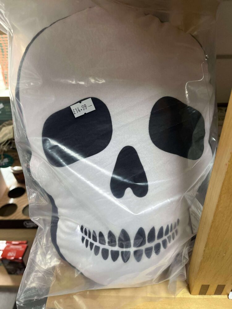 Large skull cushion