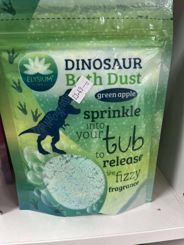 dinosaur bath dust