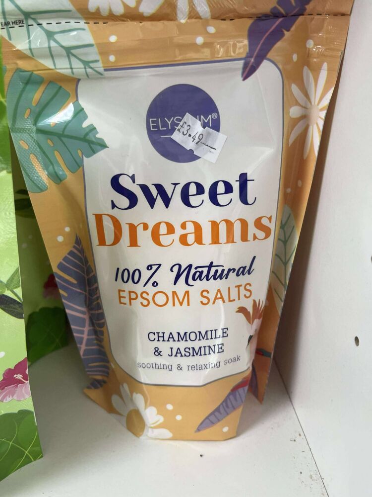 Chamomile and jasmine bath salts