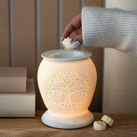 White tree of life electric burner
