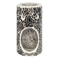 Grey pillar crackle glass burner