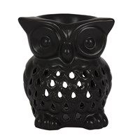 Black owl tealight burner