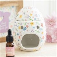 Spring floral egg ceramic burner