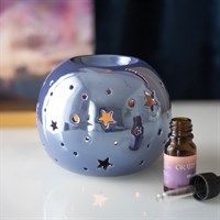 Purple iredescent star burner