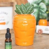 Carrot ceramic tealight burner
