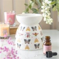 Floral bug tealight burner