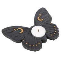 Black moth resin tealight holder