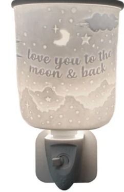 Love you to the moon and back plug in burner