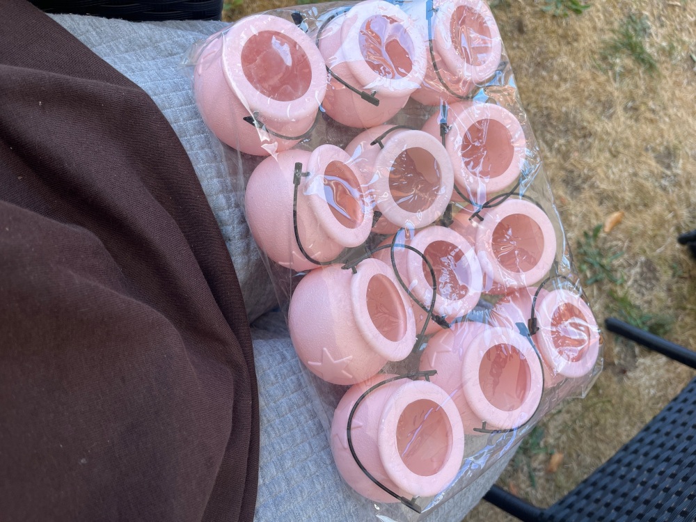 12 pink cauldrons