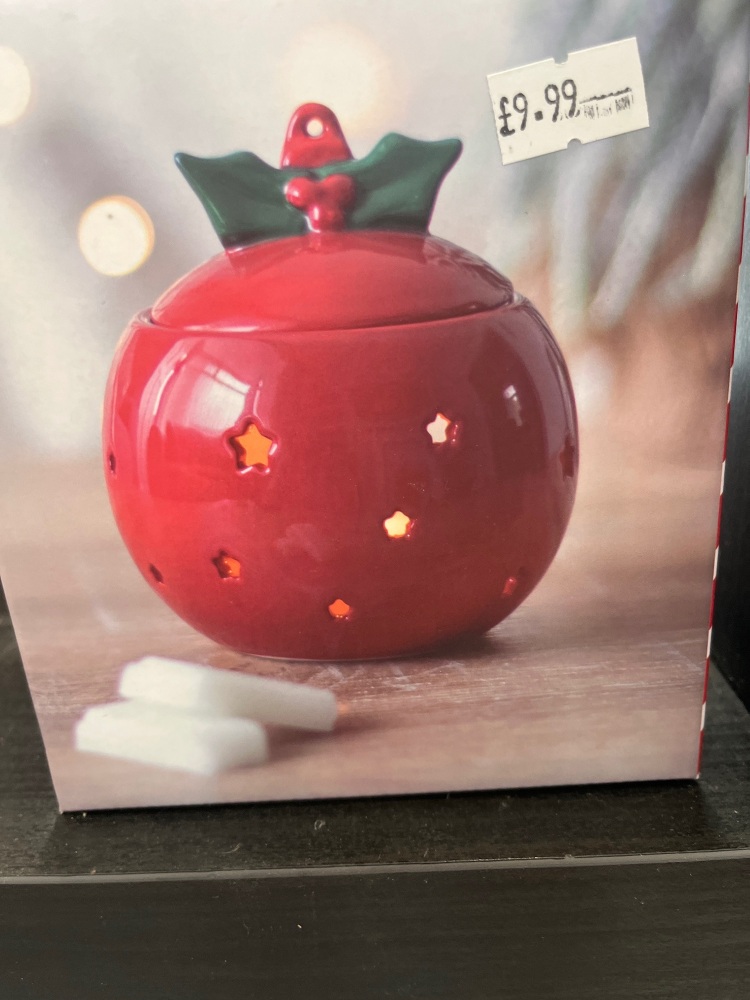 Christmas bauble burner
