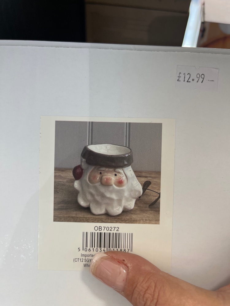 Santa head burner