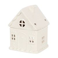 White gingerbread house burner